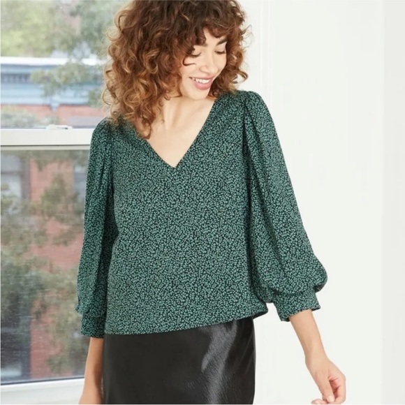 a new day Tops - A New Day Bishop Long Sleeve Blouse
